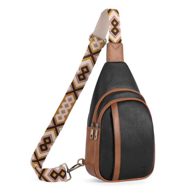 Sling Bag Crossbody Bags for Woman Leather Cross Body Bag Sling Backpack Crossbody Chest Bag Daypack Travel
