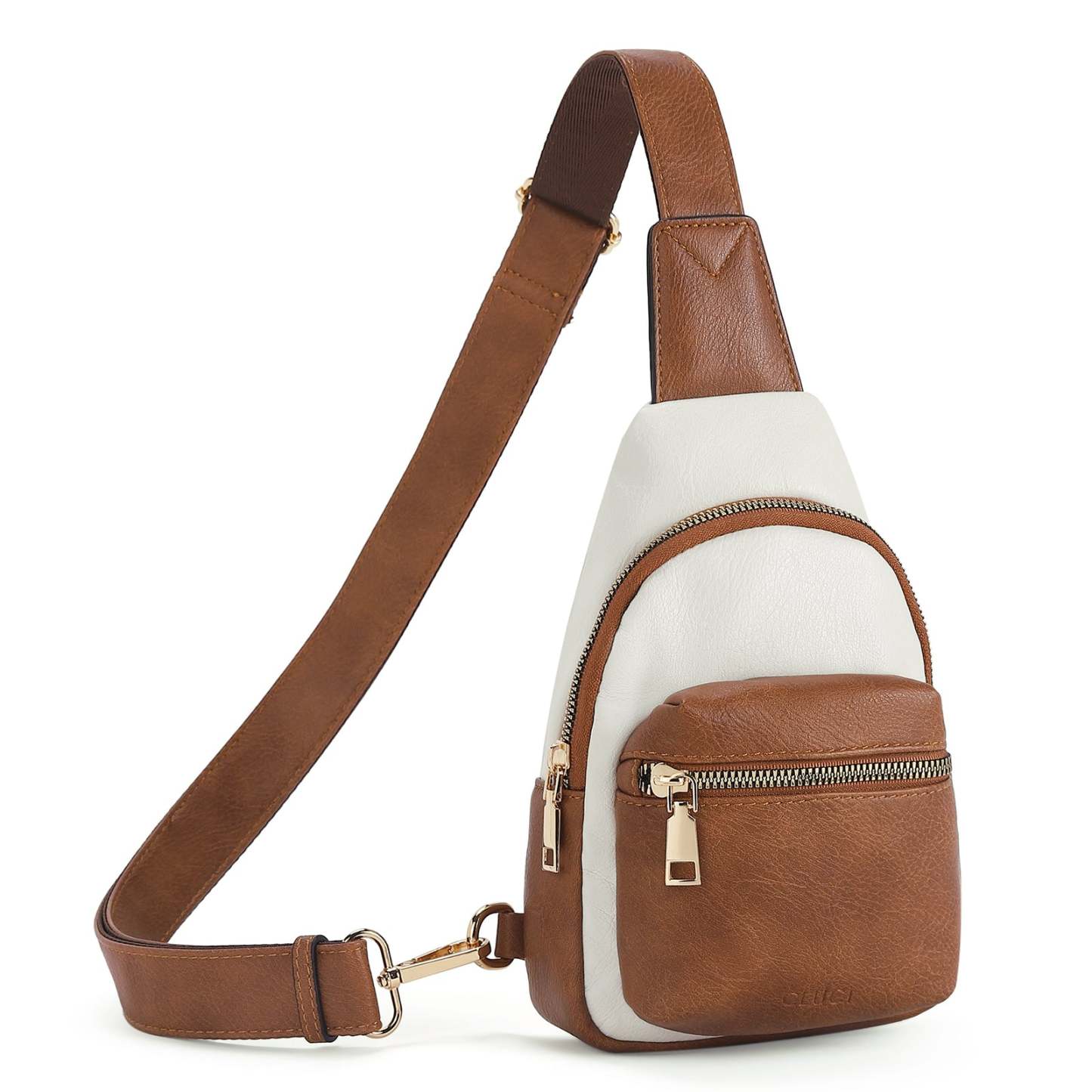 Small Sling Bag Leather Crossbody Fanny Packs Trendy Women's Chest Bag