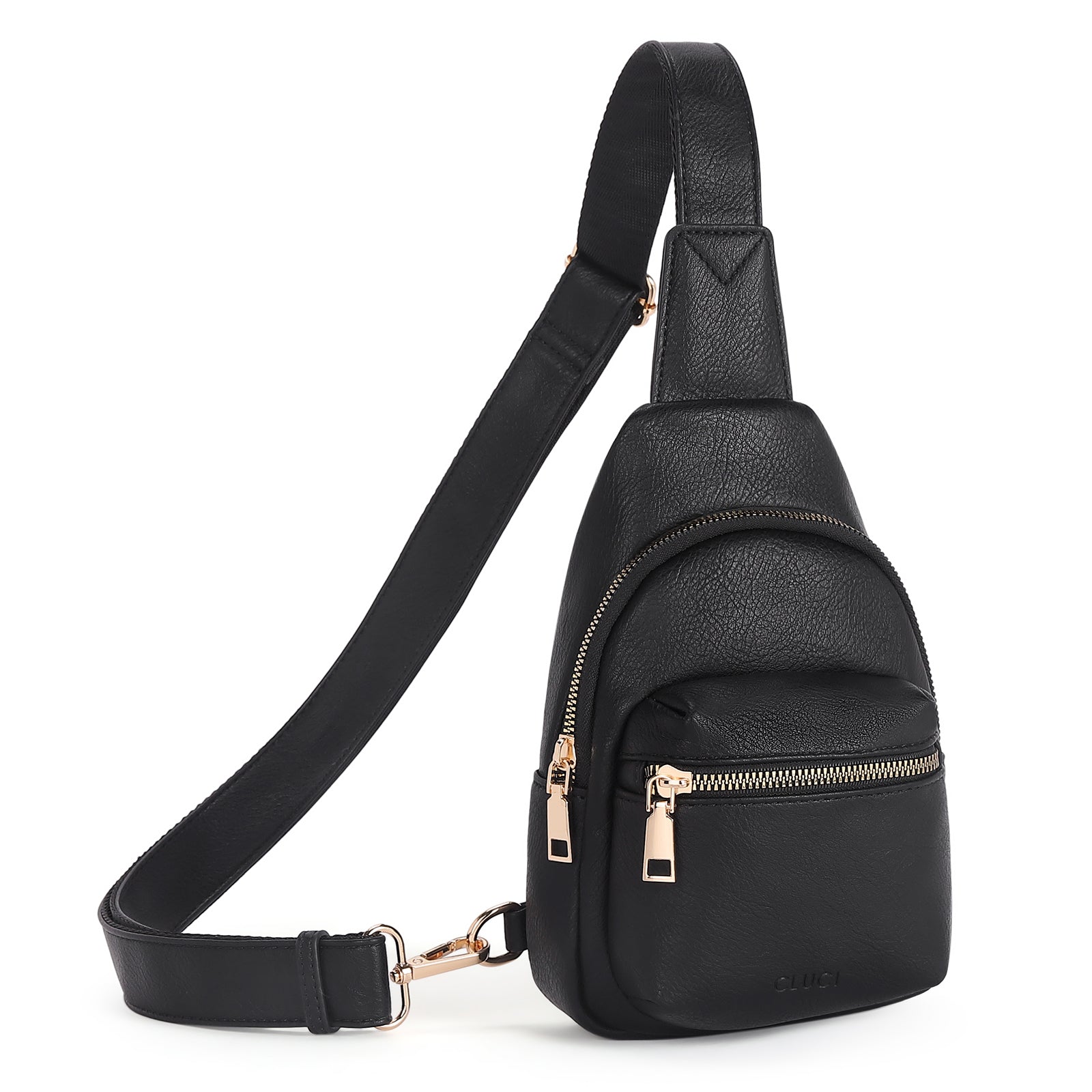 Small Sling Bag Leather Crossbody Fanny Packs Trendy Women's Chest Bag