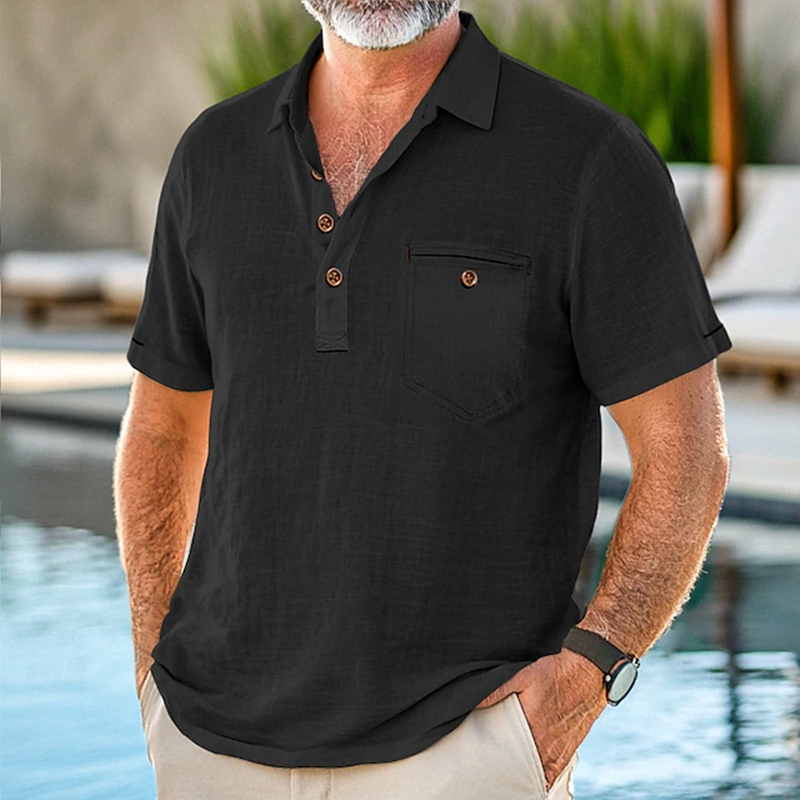 Lorenz | Polo Linen Shirt