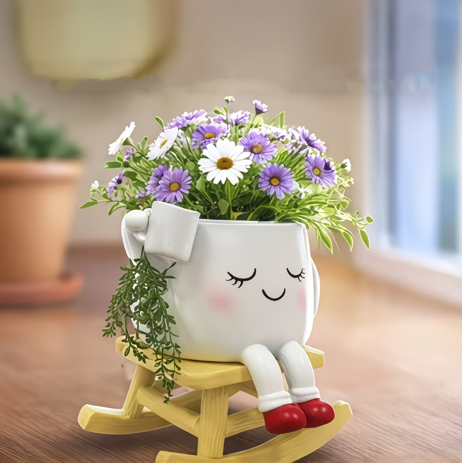 Rocking Chair Smiley Pot AFIG33543