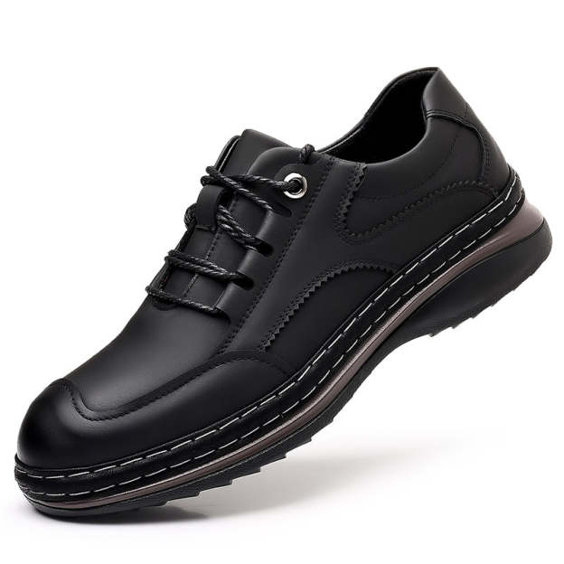 (⏰ Limited Time Sale 70% OFF 🔥) Men’s Premium Leather Lace-Up Shoes – Business to Travel Comfort | Shock-Absorbing, Wide Fit, All-Day Support