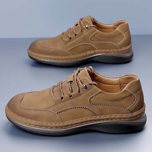 (⏰ Limited Time Sale 70% OFF 🔥) Men’s Premium Leather Lace-Up Shoes – Business to Travel Comfort | Shock-Absorbing, Wide Fit, All-Day Support