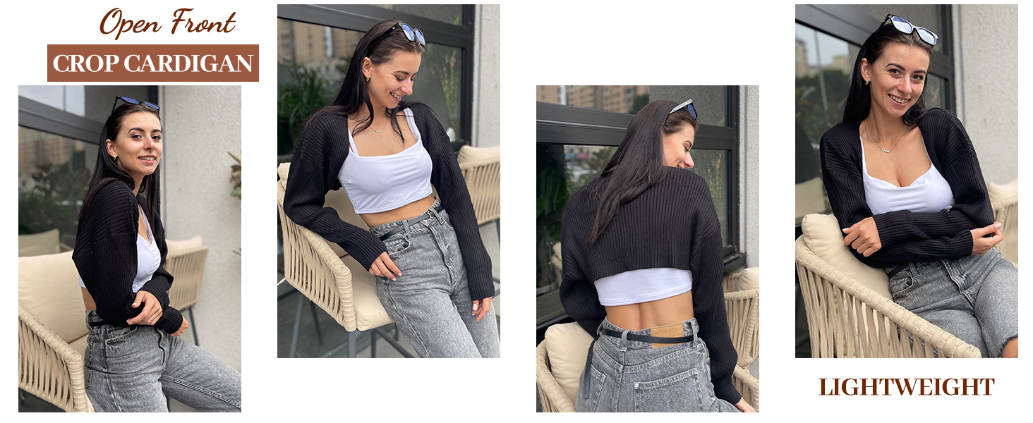 cropped cardigan