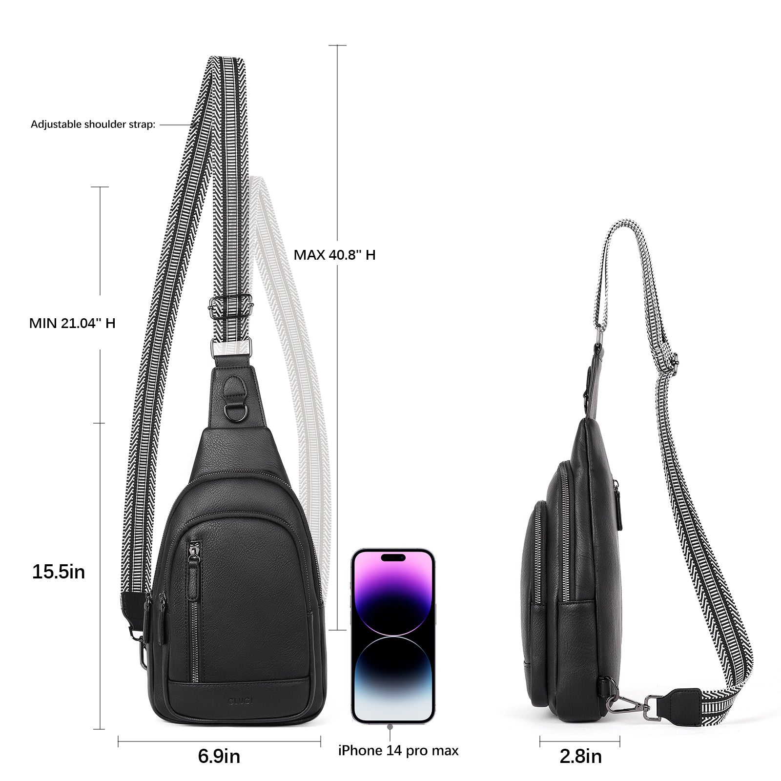 Sling Bag for Women Crossbody Leather