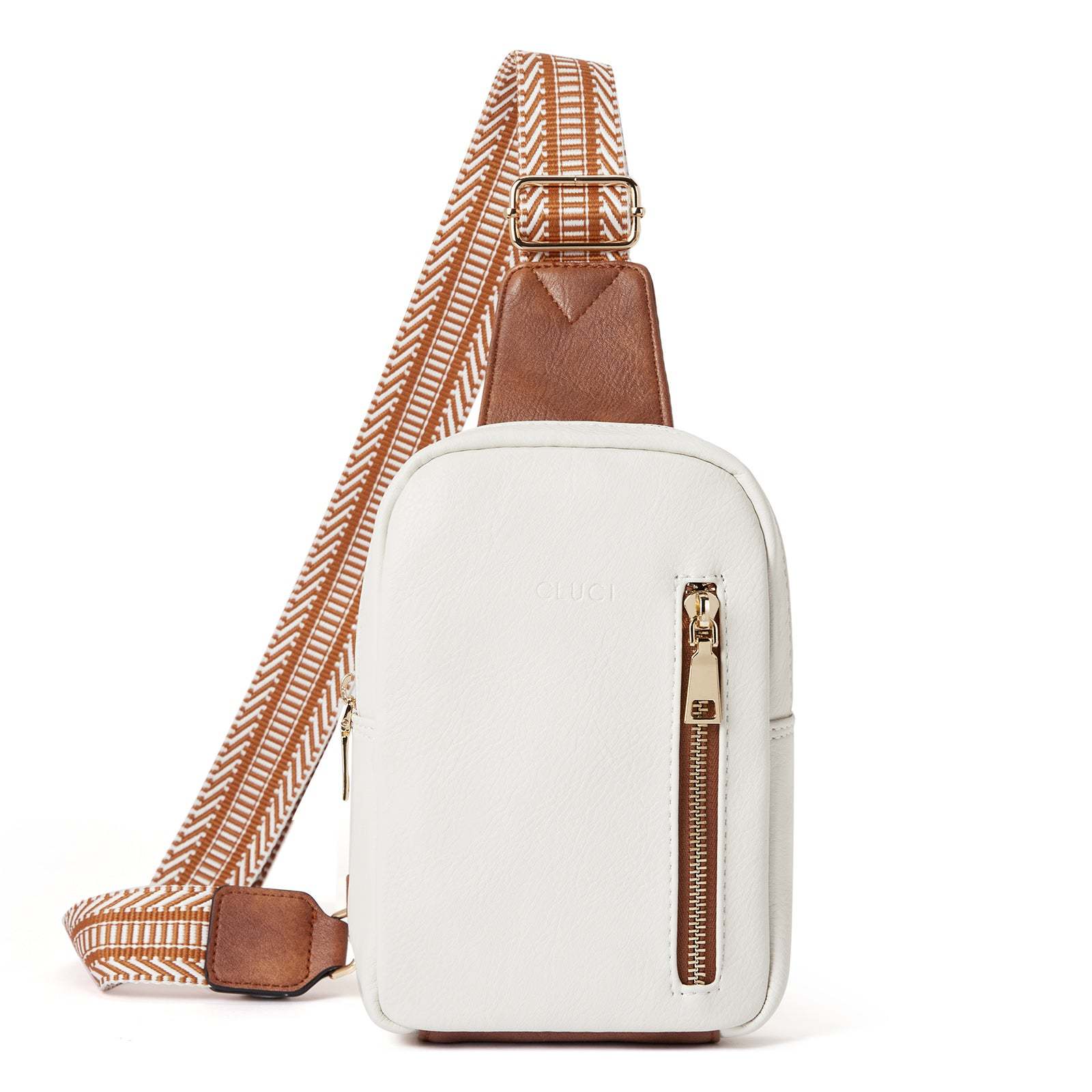 Small Vegan Leather Sling Bag for Women  Crossbody Chest Bags Trendy