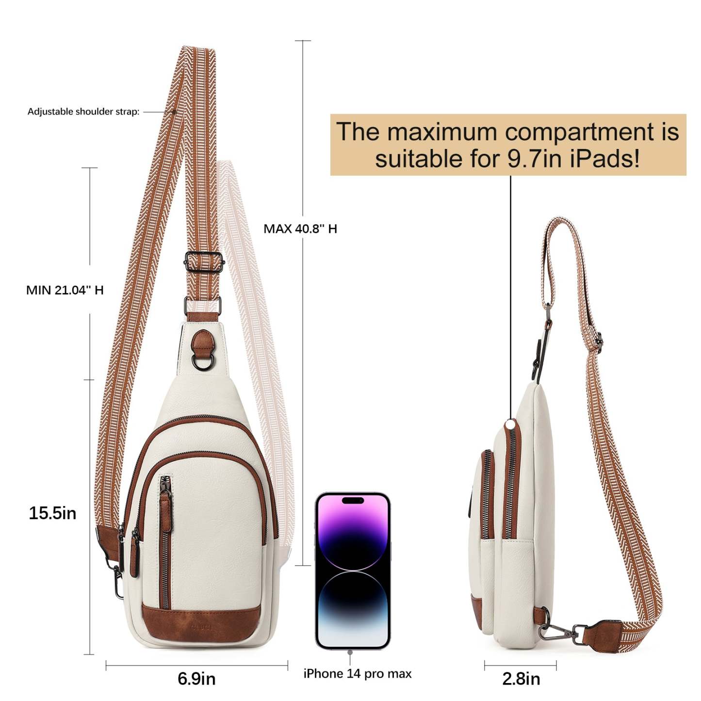 Sling Bag for Women Crossbody Leather