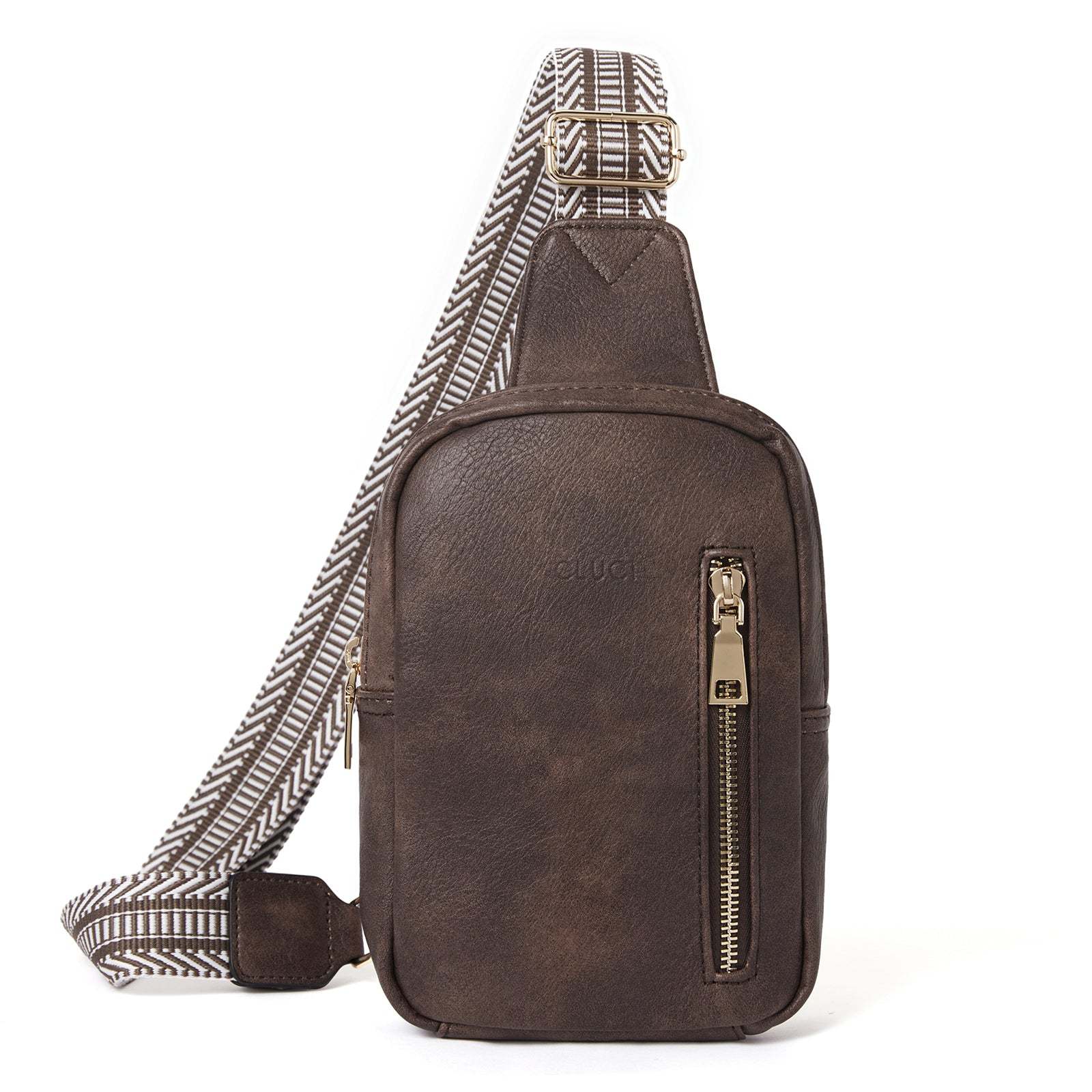 Small Vegan Leather Sling Bag for Women  Crossbody Chest Bags Trendy