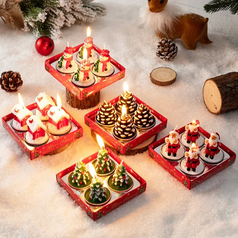 Christmas Scented Candles - 12 Pcs