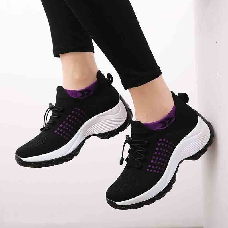 Women's Orthopedic Stretch Cushion Shoes Slip On Walking Shoes