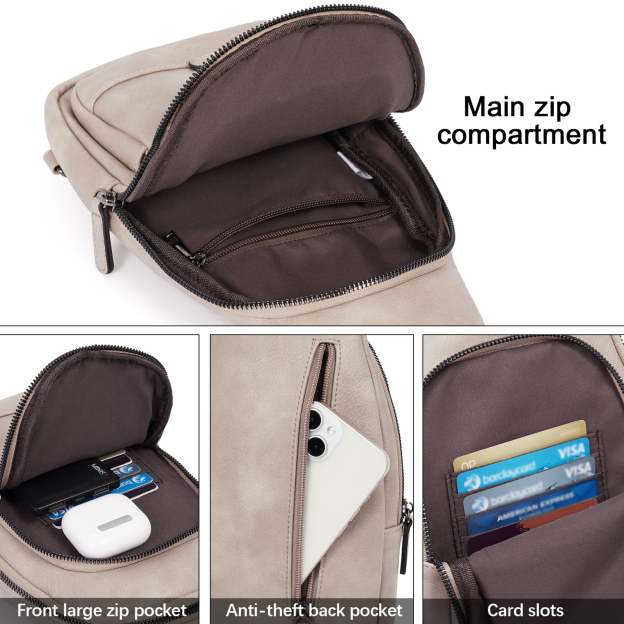 Sling Bag for Women Crossbody Leather