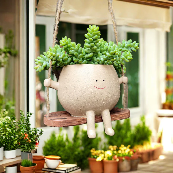 Rocking Hanging Smiley Pot ATDB35141