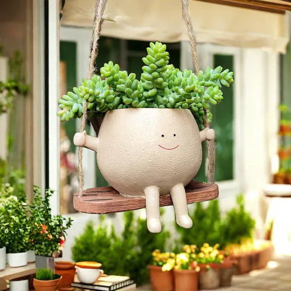 Rocking Hanging Smiley Pot ATDB35141