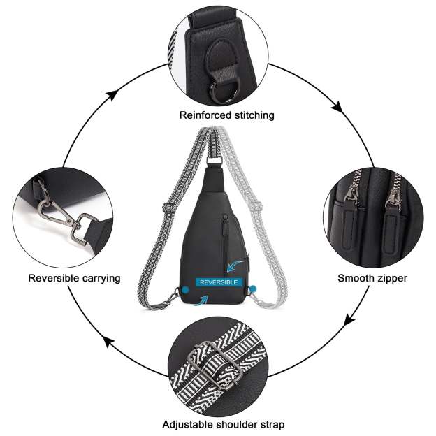 Sling Bag for Women Crossbody Leather