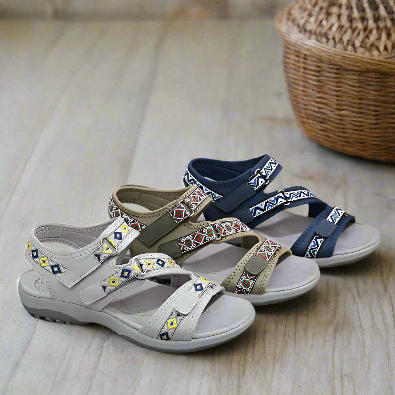 Supportive Walking Sandals with Ankle Strap