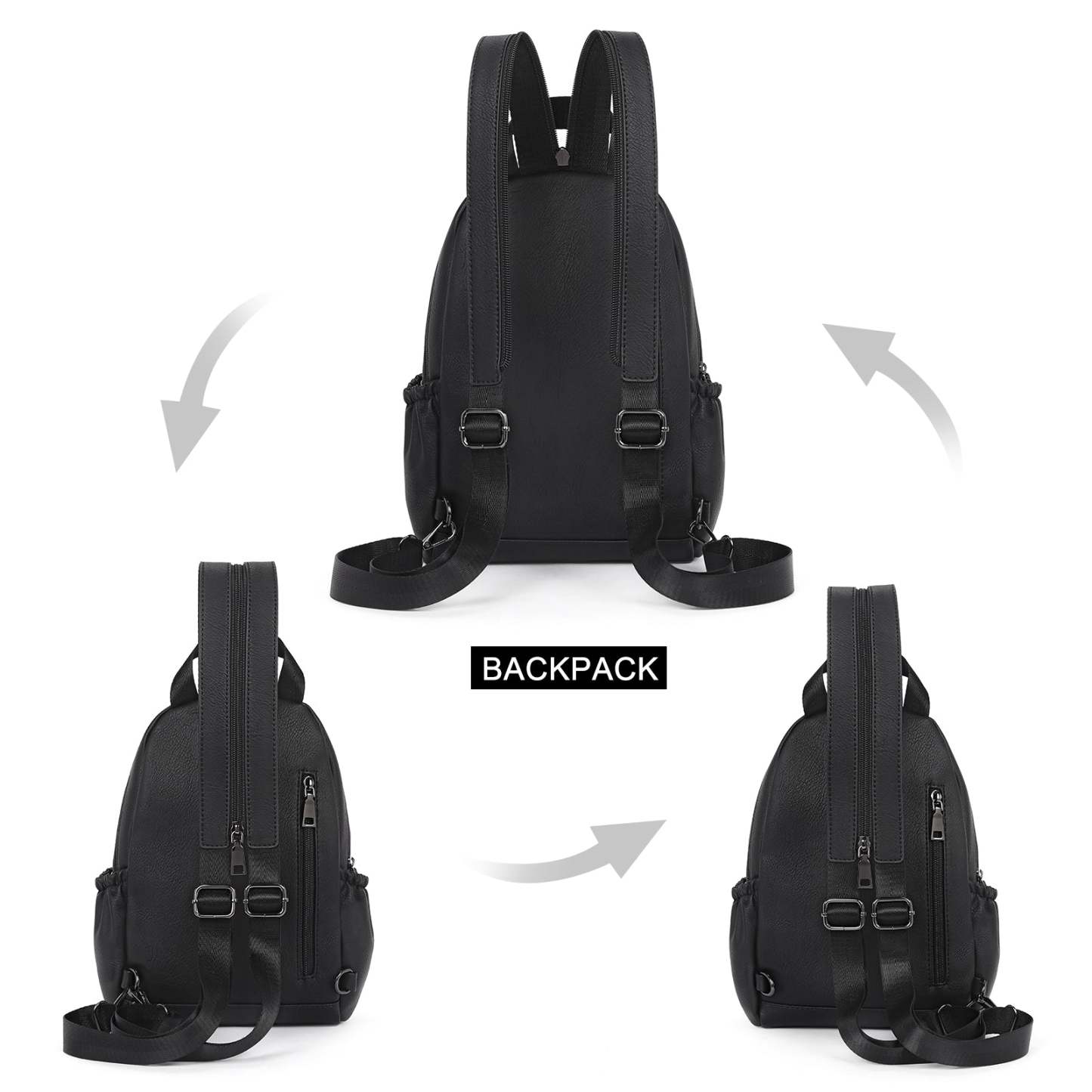 Large Size Sling Backpack Convertible Crossbody Backpack for Women Travel Hiking Cycling