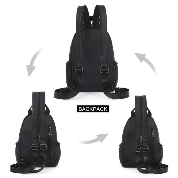 Large Size Sling Backpack Convertible Crossbody Backpack for Women Travel Hiking Cycling