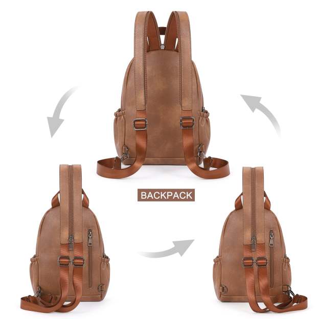 Large Size Sling Backpack Convertible Crossbody Backpack for Women Travel Hiking Cycling