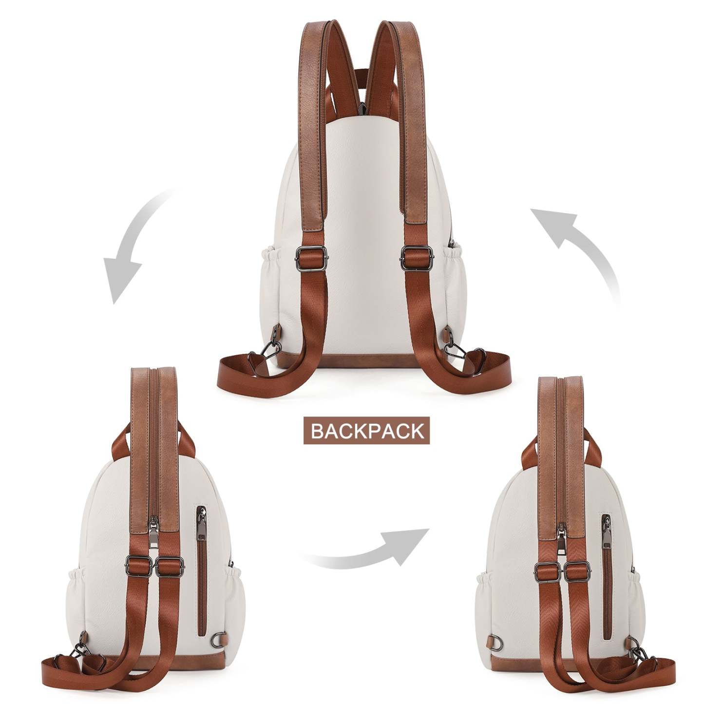 Large Size Sling Backpack Convertible Crossbody Backpack for Women Travel Hiking Cycling