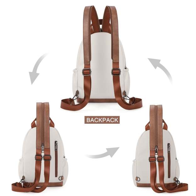 Large Size Sling Backpack Convertible Crossbody Backpack for Women Travel Hiking Cycling