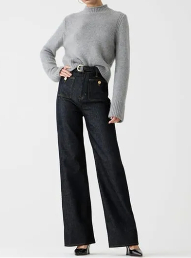 🧣🔥Spring Fashion Update👖Tummy Control Sailor Wide Leg Trouser