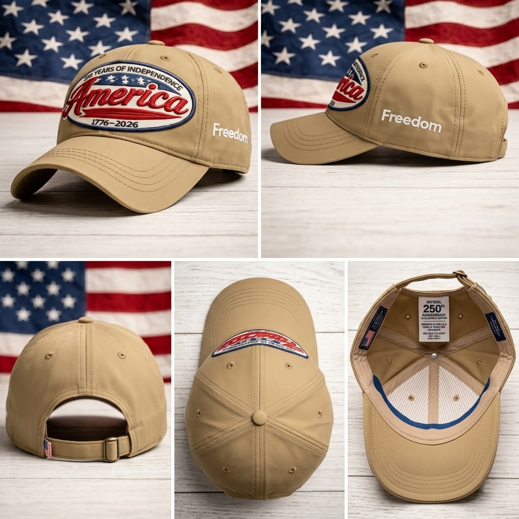 🇺🇸 America 250 Years of Independence Vintage Cap (1776–2026)
