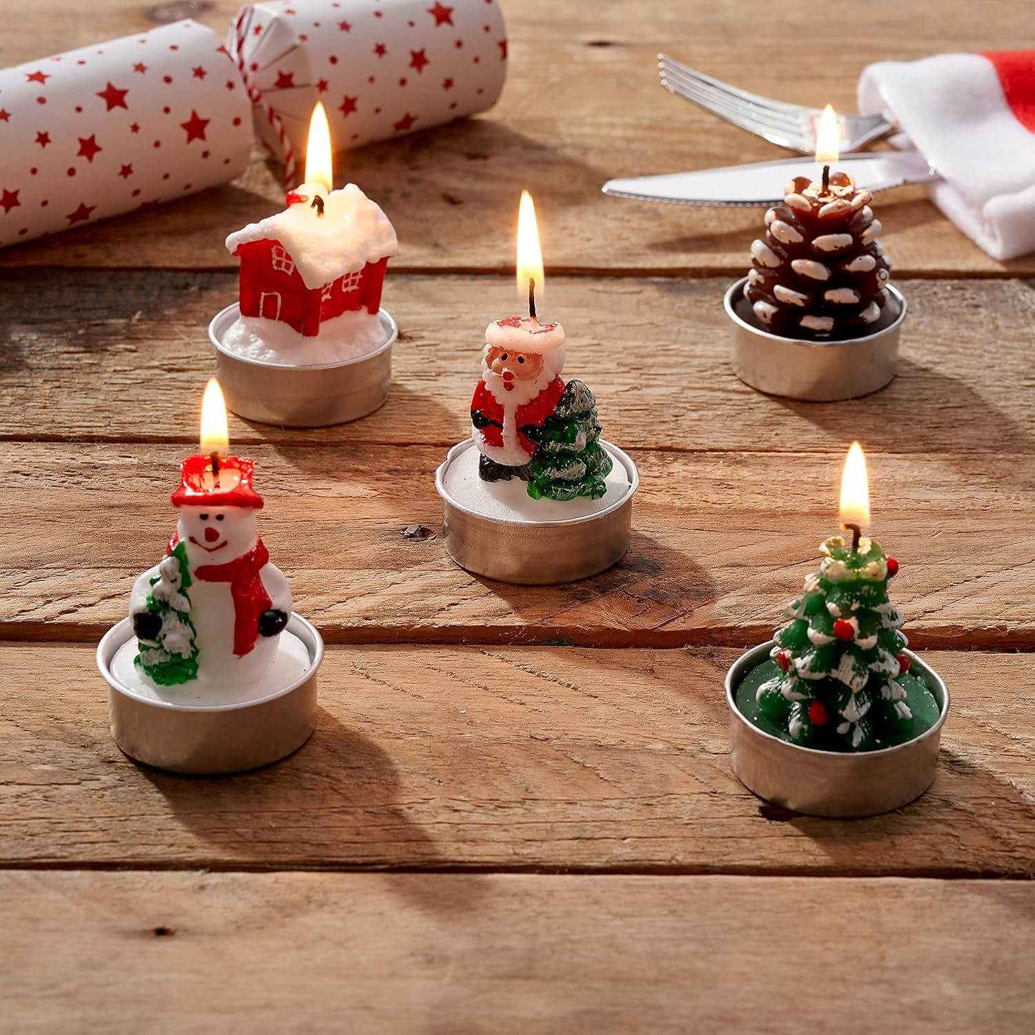 Christmas Scented Candles - 12 Pcs