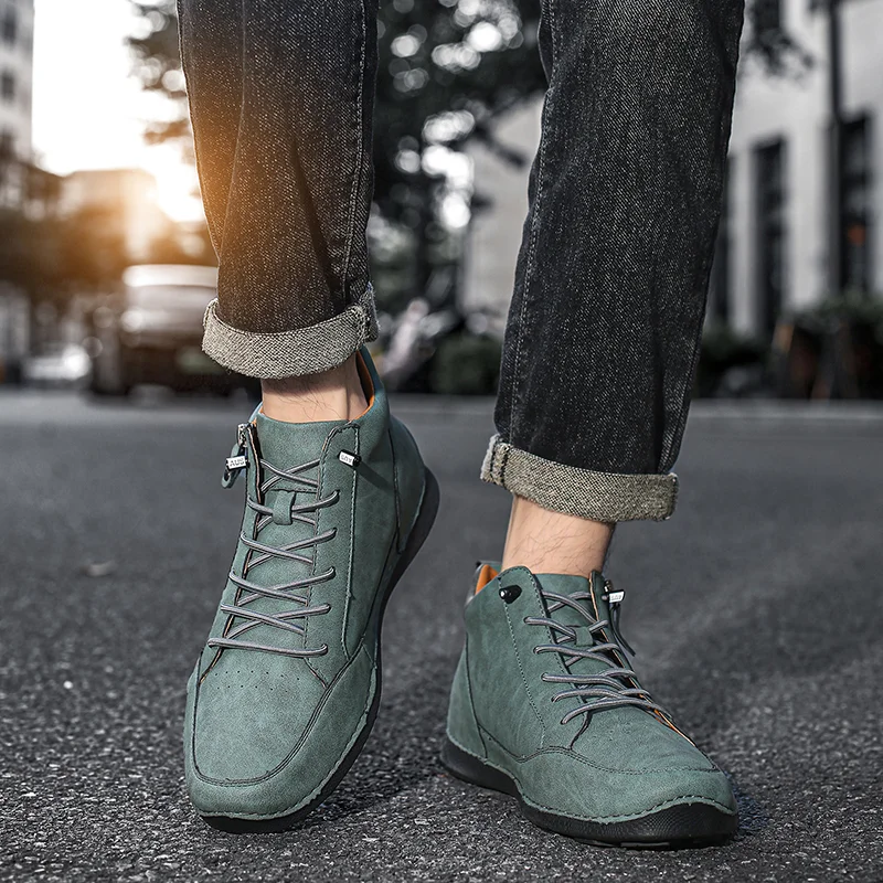 Men’s Handmade Premium Leather Slip-On Boots 