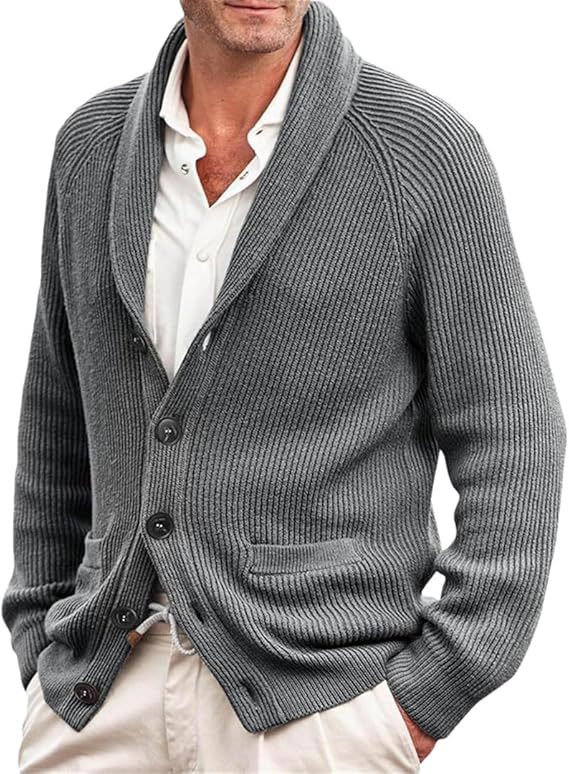 Men’s Shawl Collar Cardigan – Smart Casual Layering