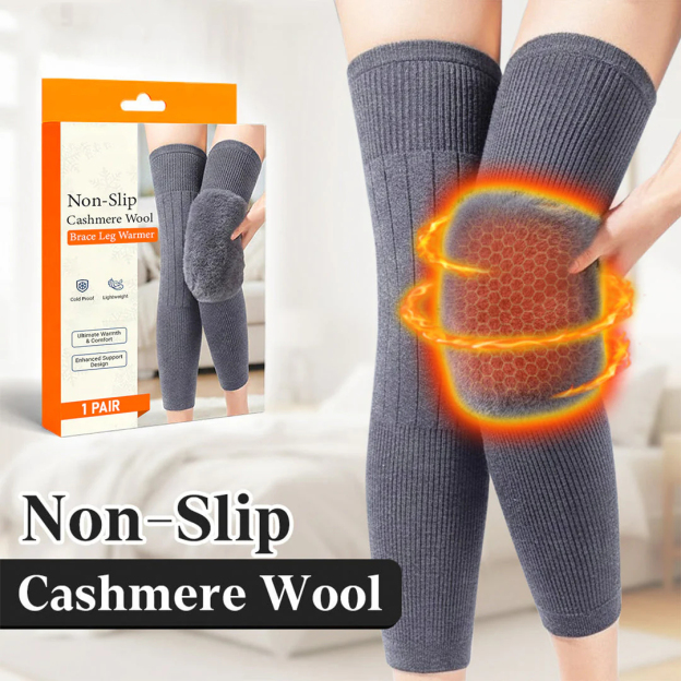 Non-Slip Cashmere Wool Brace Leg Warmer