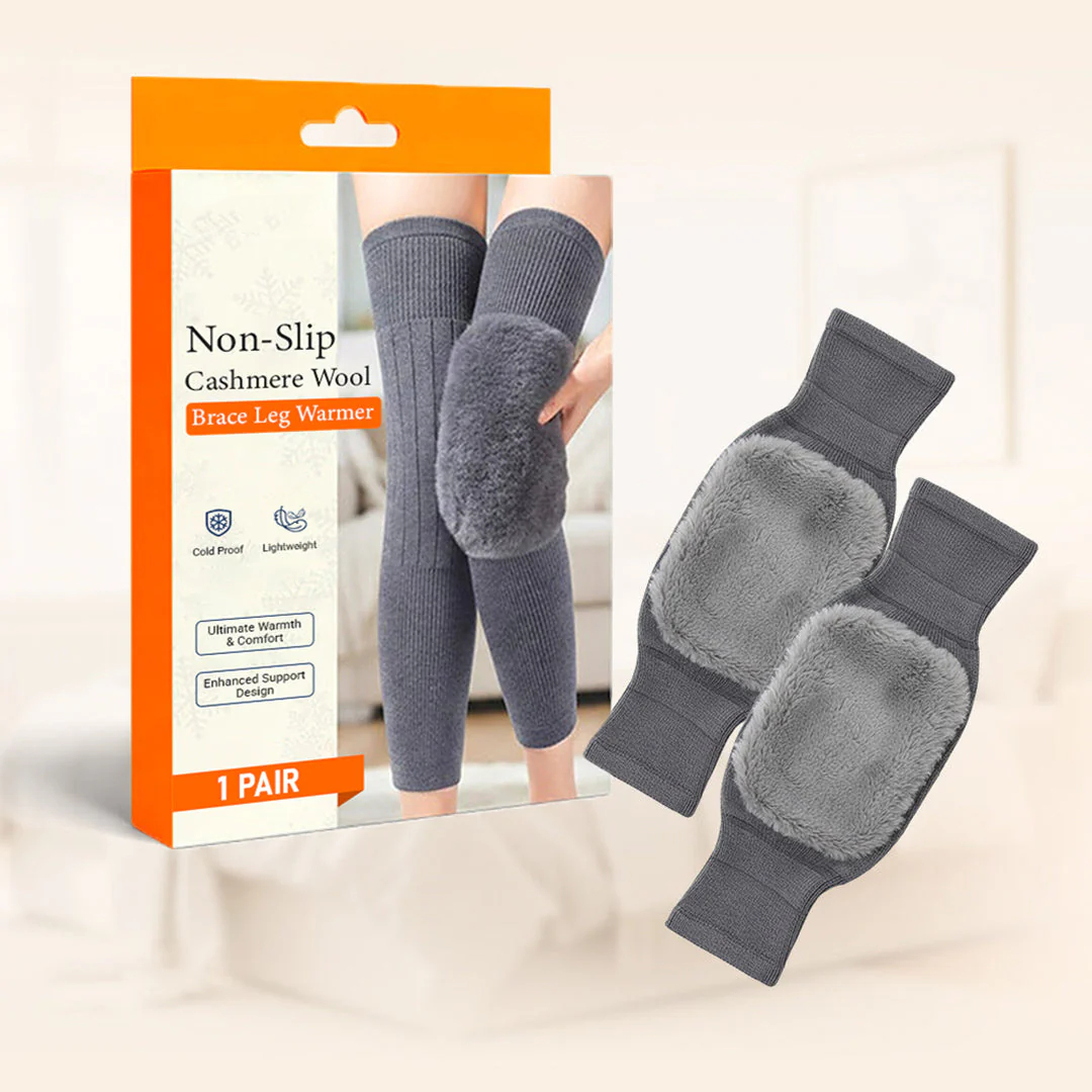 Non-Slip Cashmere Wool Brace Leg Warmer