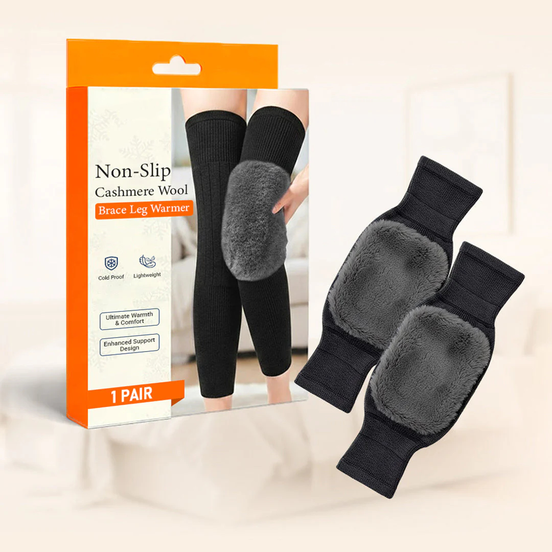 Non-Slip Cashmere Wool Brace Leg Warmer