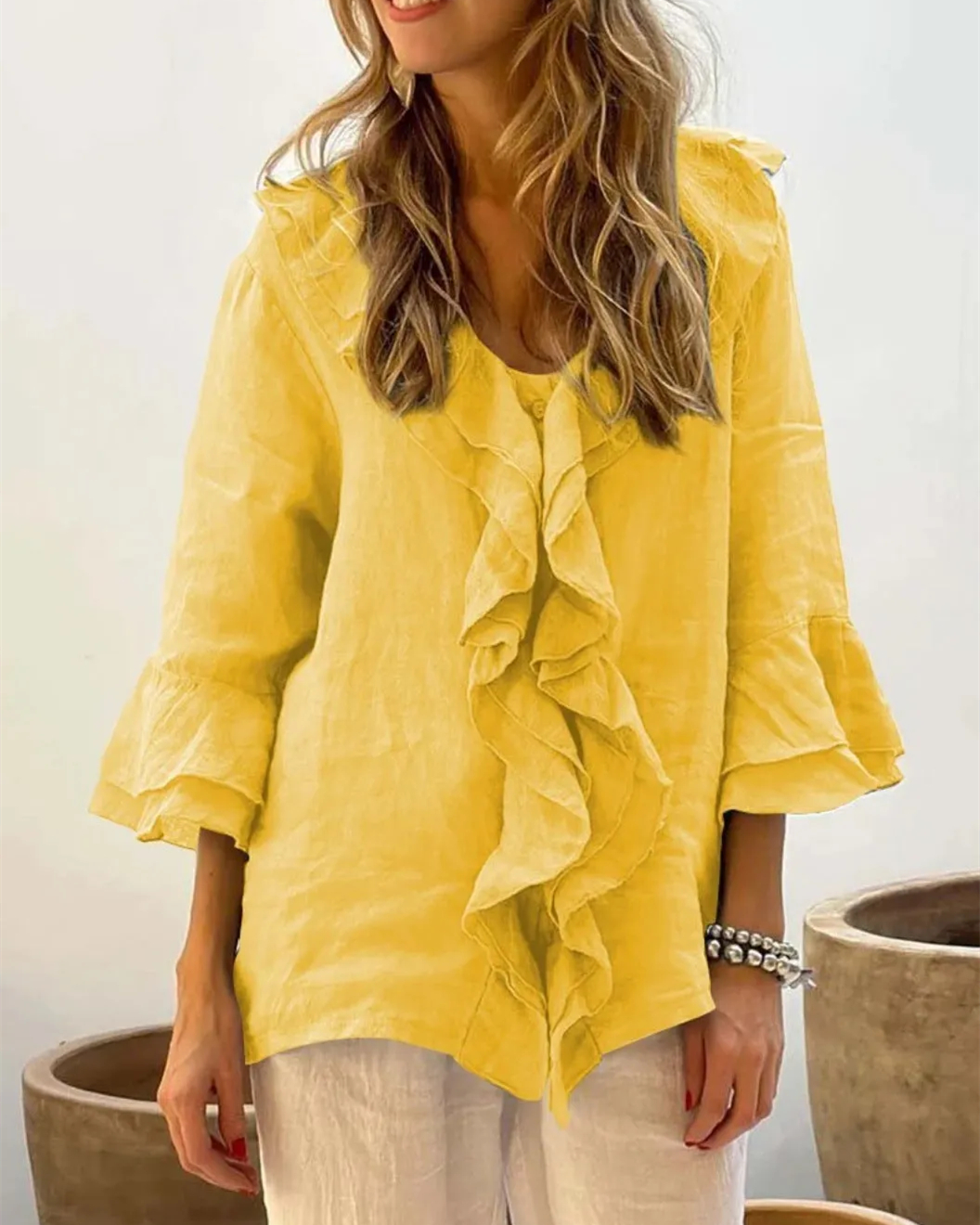Stylish Ruffled Blouse