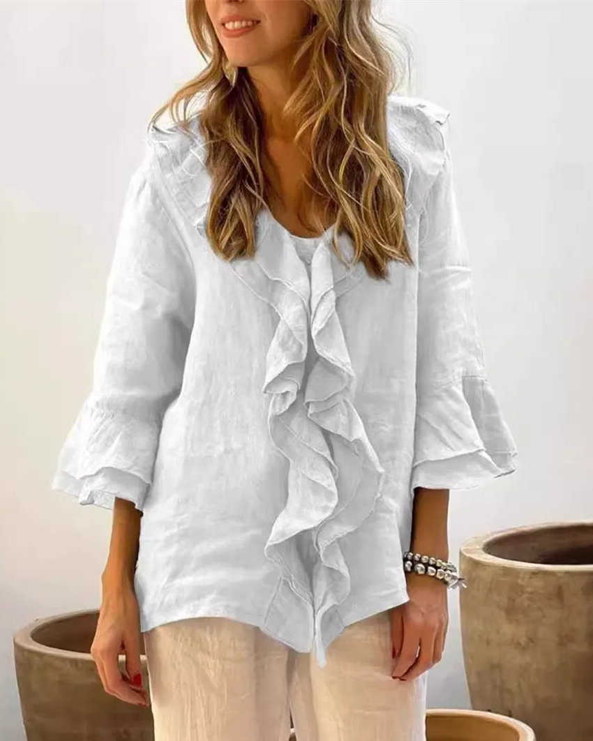 Cherry™ - Stylish Ruffled Blouse