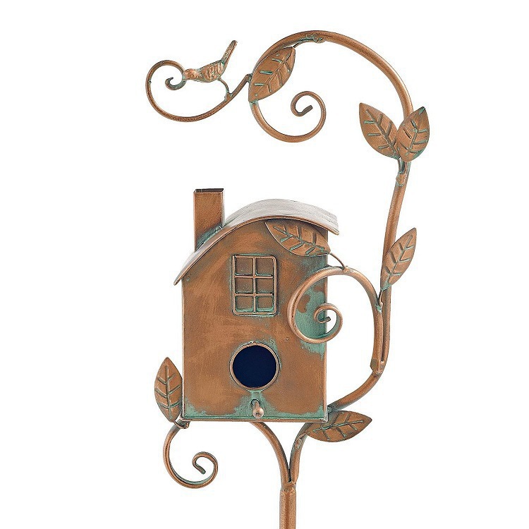 Garden Outdoor Metal Birdhouse Decorative Household