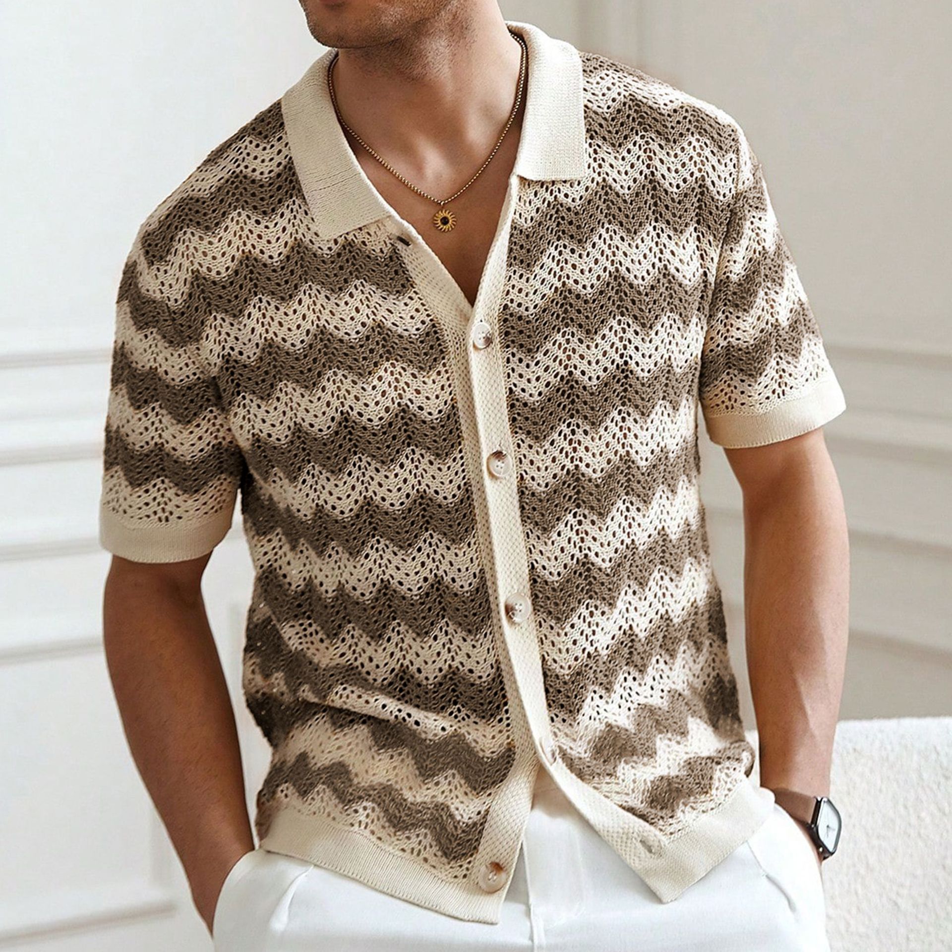 Luxury Crochet Shirt