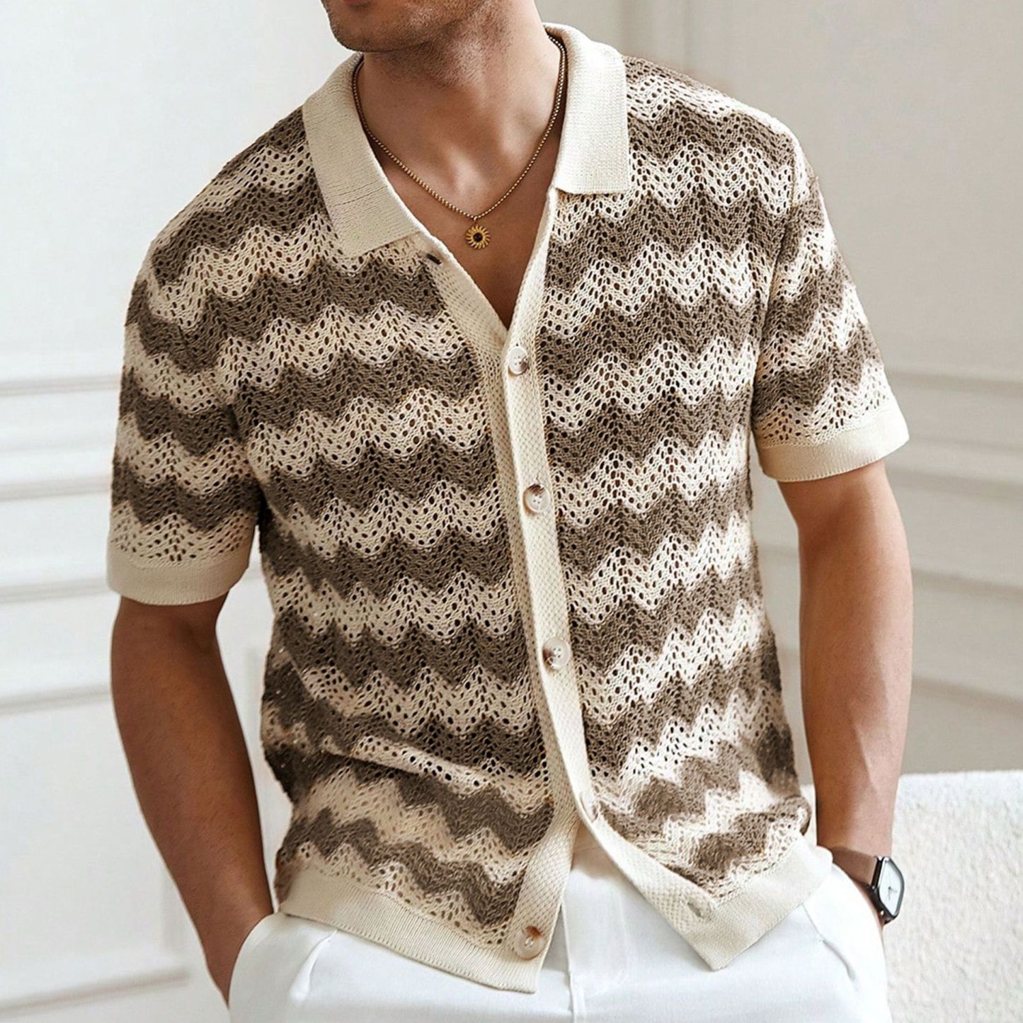 Luxury Crochet Shirt
