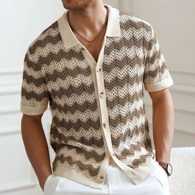 Luxury Crochet Shirt
