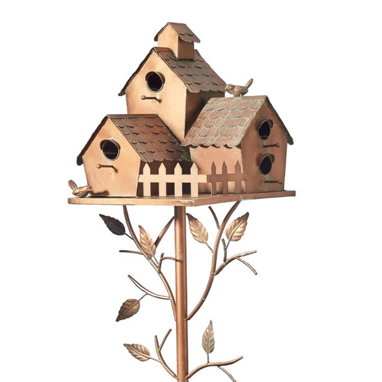 Garden Outdoor Metal Birdhouse Decorative Household