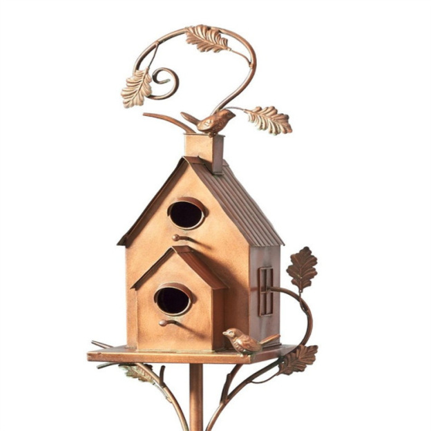 Garden Outdoor Metal Birdhouse Decorative Household