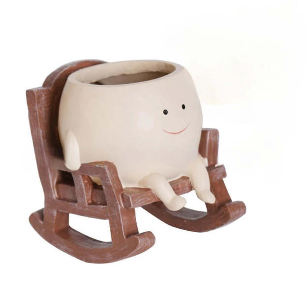 Rocking Chair Smiley Pot ATDB35150