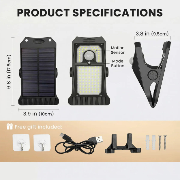lininco™ Solar Clip-On Light