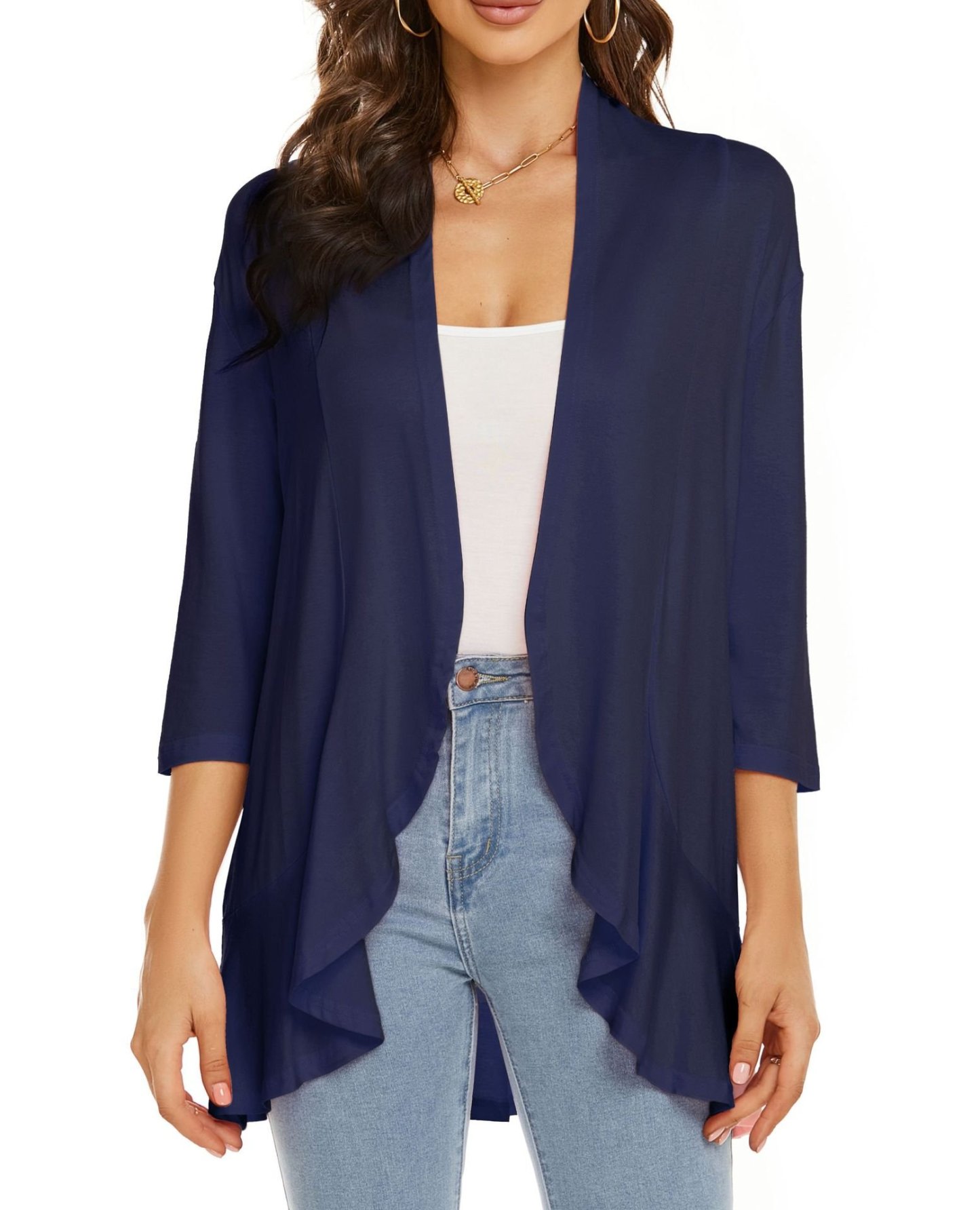 Casual Lightweight Open Front Cardigans