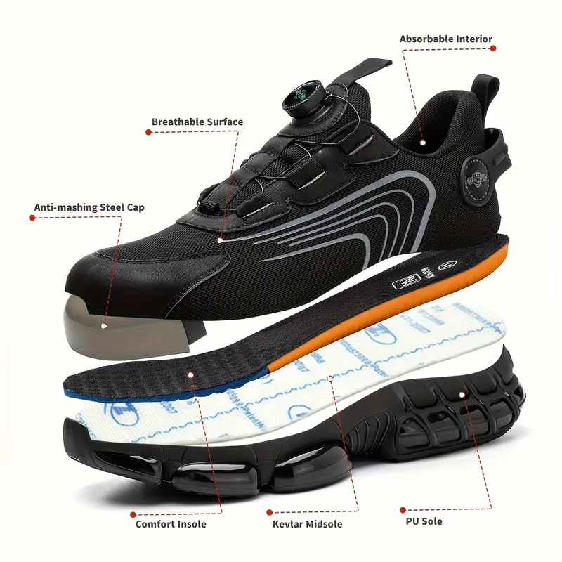🔥LAST DAY 70% OFF🔥Puncture-Proof Steel Toe Shoes Men Safety Shoes