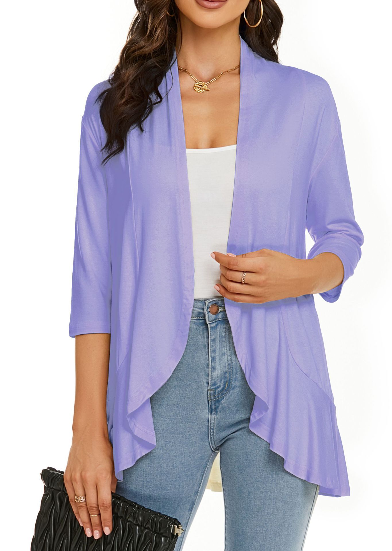 Casual Lightweight Open Front Cardigans