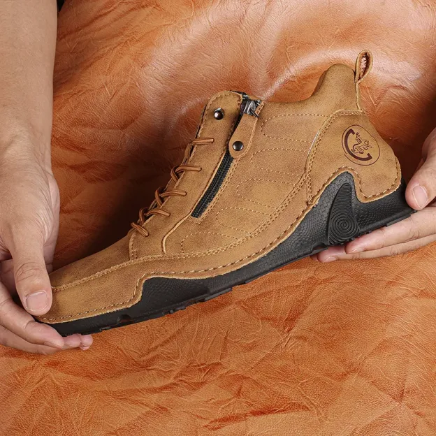 Men’s Handmade Premium Leather Slip-On Boots 