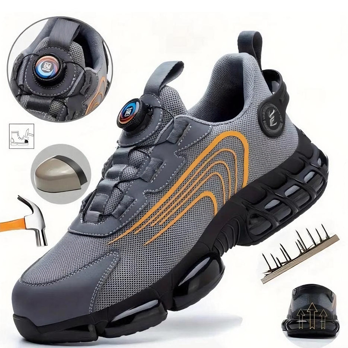 🔥LAST DAY 70% OFF🔥Puncture-Proof Steel Toe Shoes Men Safety Shoes