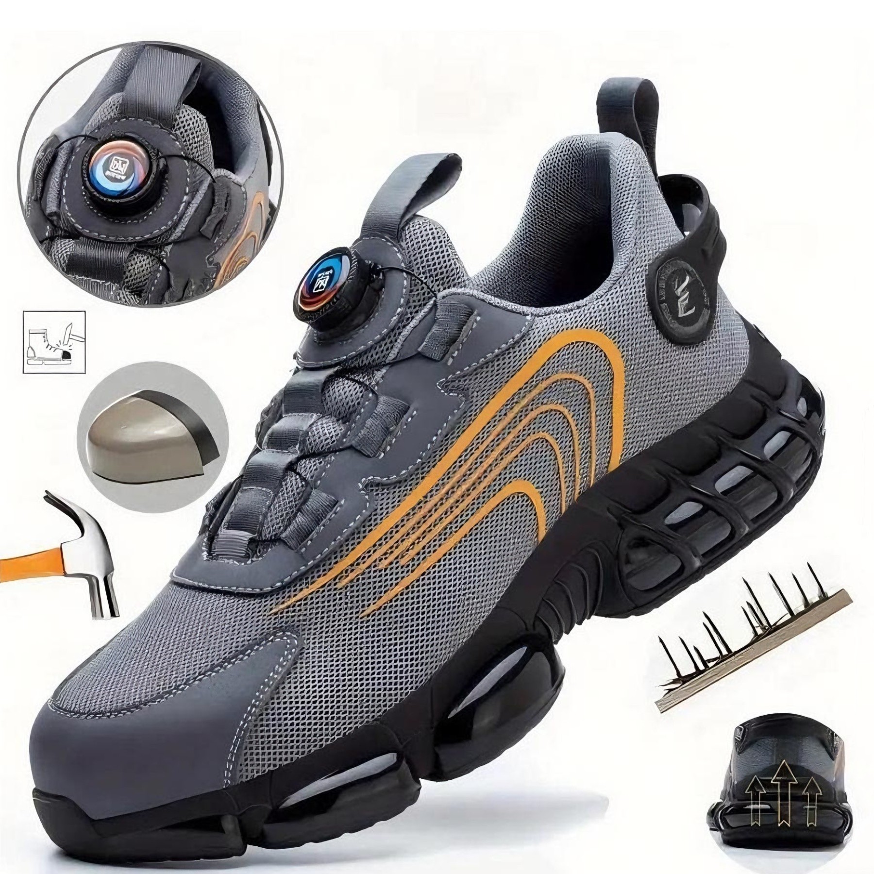 🔥LAST DAY 70% OFF🔥Puncture-Proof Steel Toe Shoes Men Safety Shoes