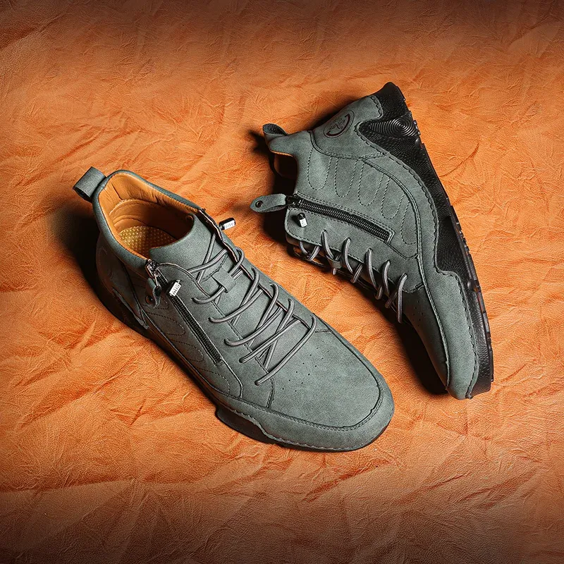 Men’s Handmade Premium Leather Slip-On Boots 