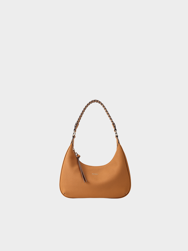 Woven Strap Crescent Bag